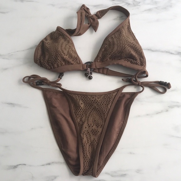 crochet style bikini